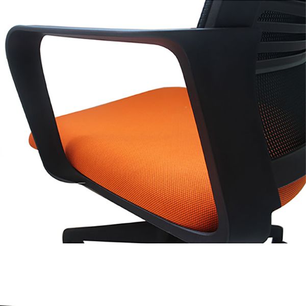 Contemporary Breathable AirGrid Arm Chair Microfiber Black Task Mid-Back Chair