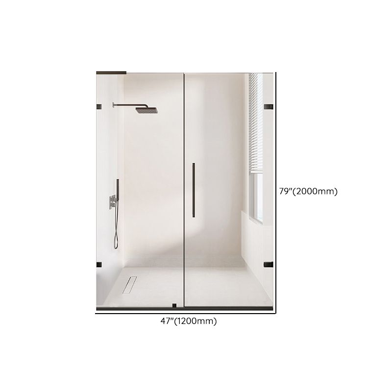 Laminated Glass Shower Bath Door Frameless Hinged Clear Shower Door