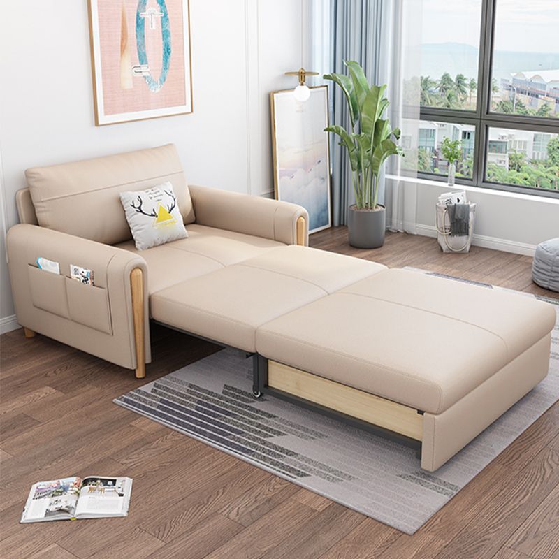 59.06" W √ó 32.68" D √ó 38.58" H Square Arm Sleeper with Storage and Foldable