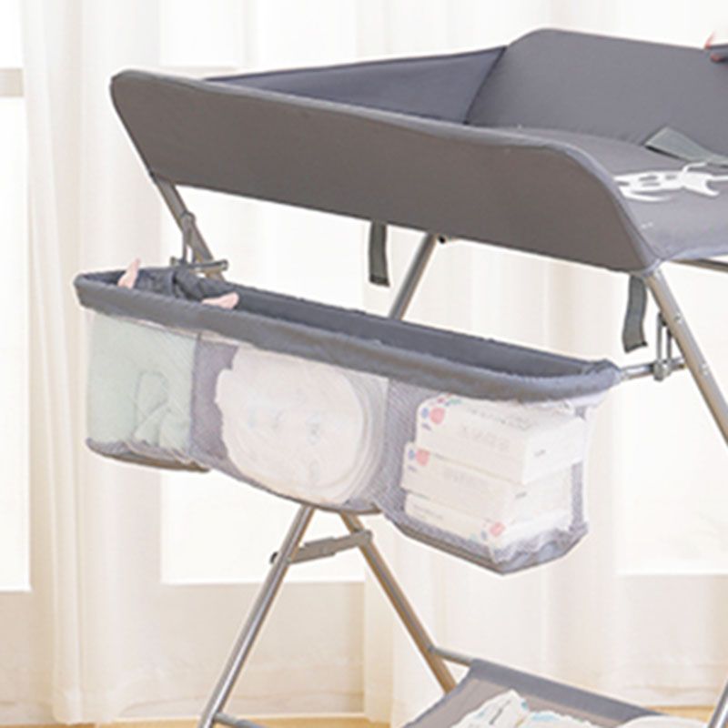 Folding Changing Table Portable Basket Changing Table with Pad
