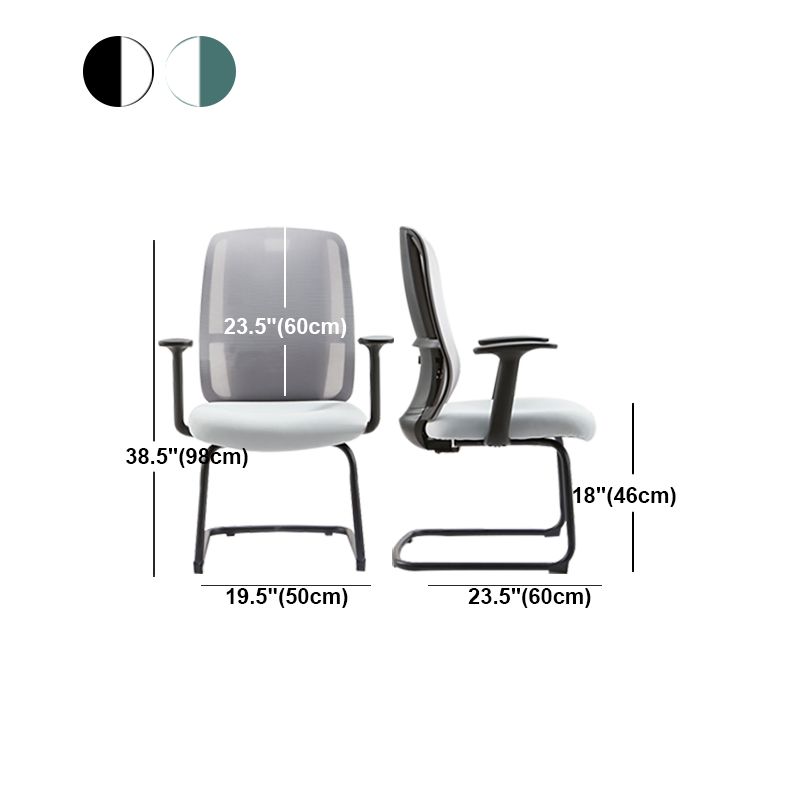 Mid-Back Office Chair Contemporary Lumbar Support Desk Chair