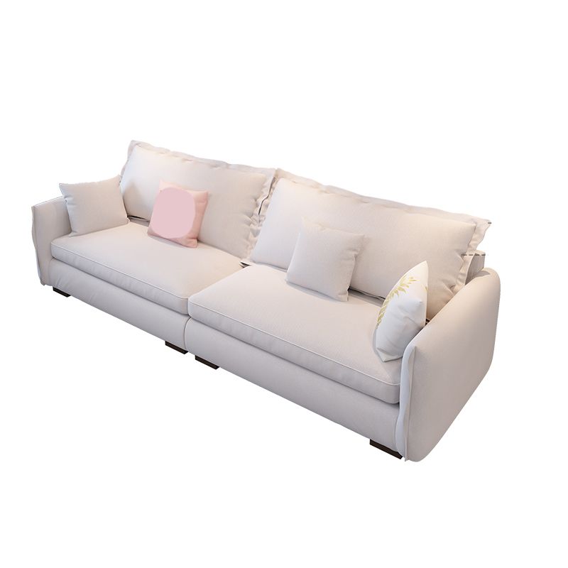 Modern Cushions Standard Sofa 35.43"High Square Arm Sofa, Beige