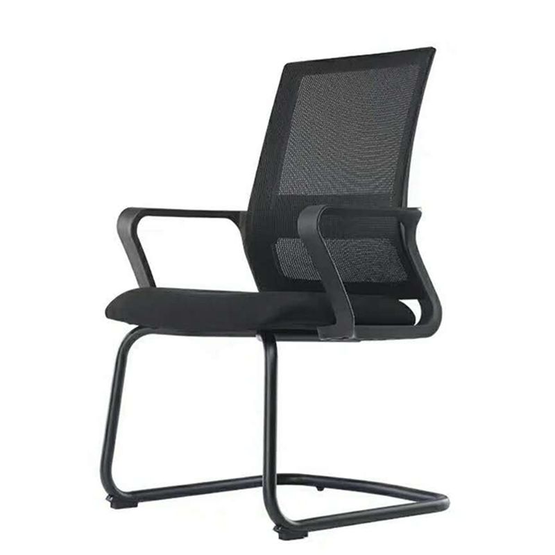 Contemporary Office Chair Black Breathable Air Grid Upholstered Desk Chair