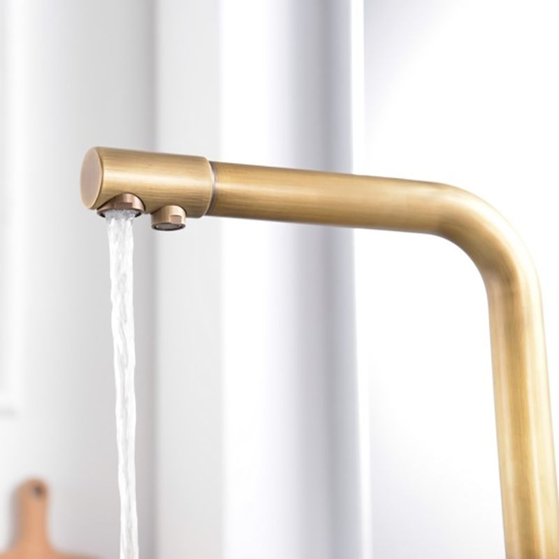 Traditional Kitchen Faucet Brass Low Profile Standard Kitchen Faucets Single Handle