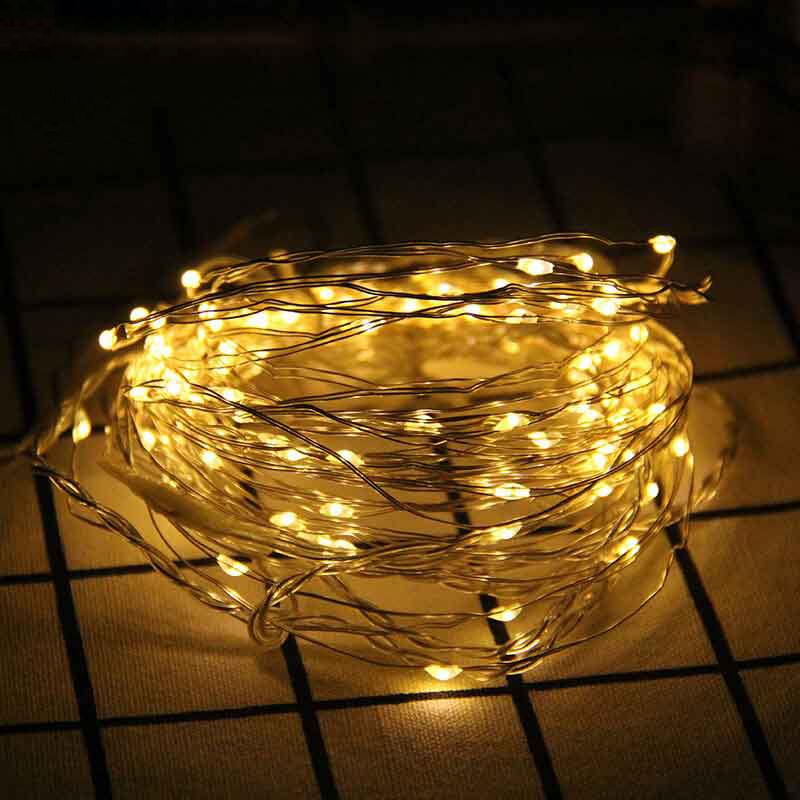 Wrapped Tree Light Artistic Copper Wire Clear Waterproof Solar LED String Lighting