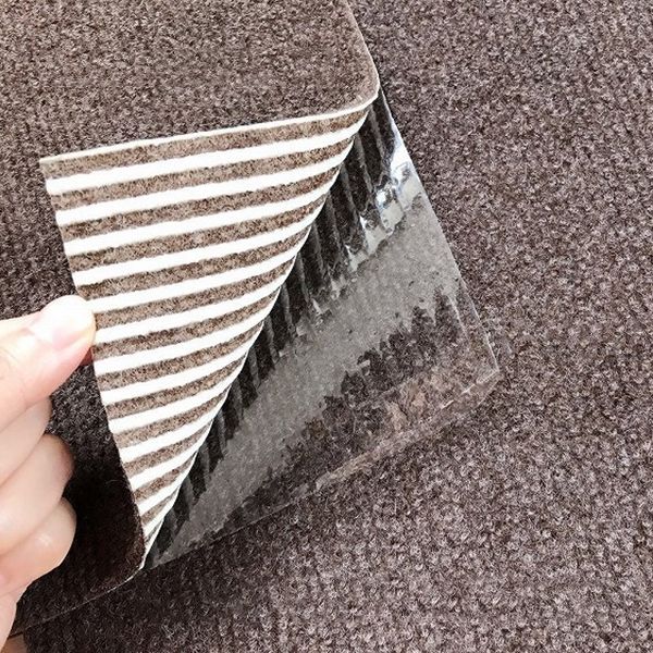 Carpet Tile Non-Skid Fade Resistant Solid Color Self-Stick Carpet Tiles Bedroom