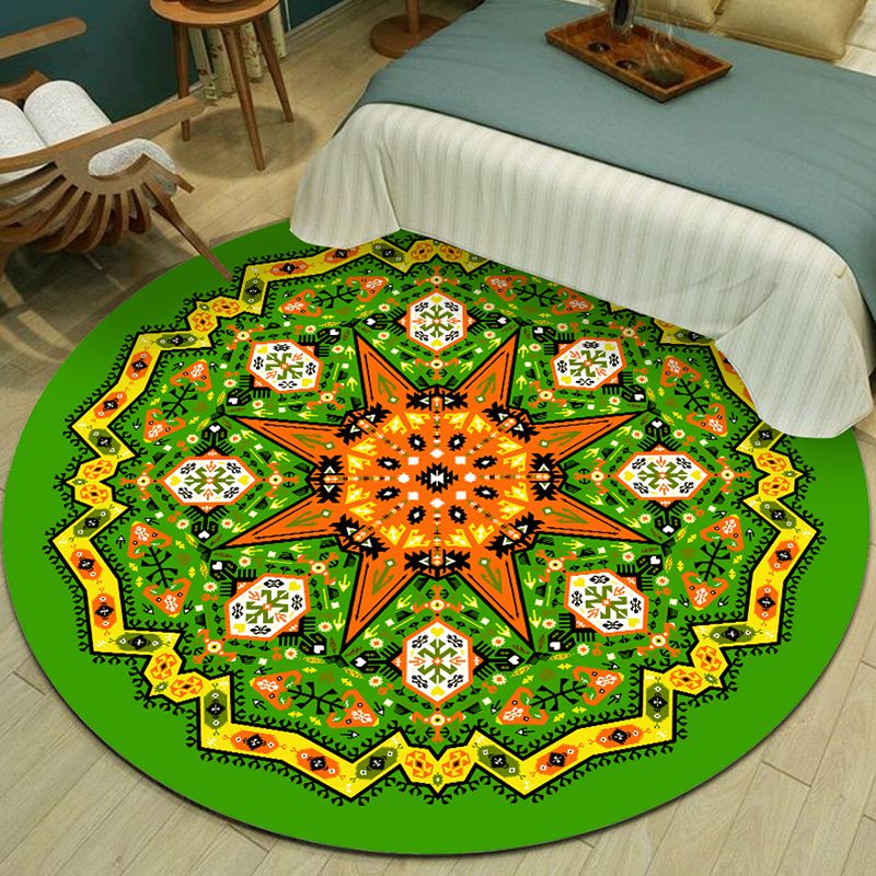 Tapis de zone de mandala multicolore