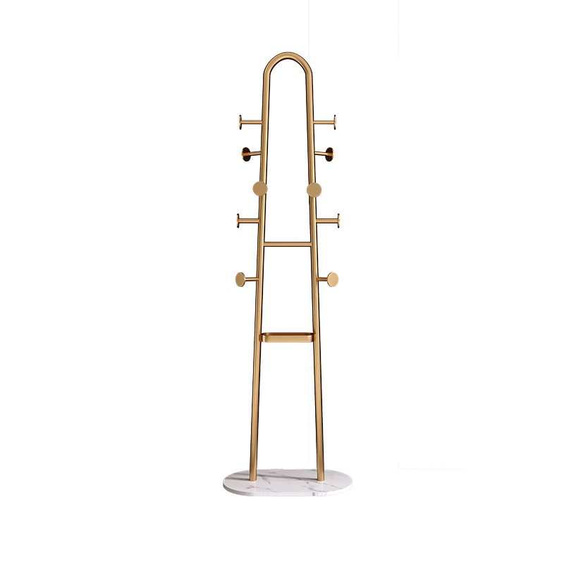 Contemporary Hall Stand Metal Hooks Included Free Standing No Distressing Coat Rack