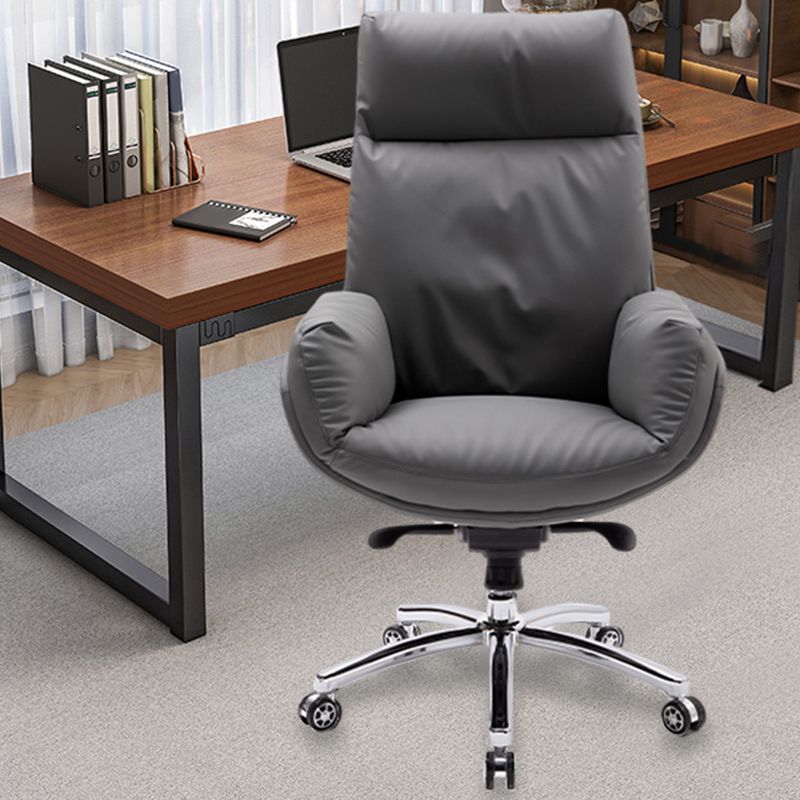 Modern Leather Office Chair No Distressing Ergonomic Desk Chair