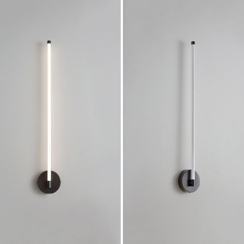 Modern Linear Sconce Light Fixtures Metal 1-Light Wall Lighting Fixtures