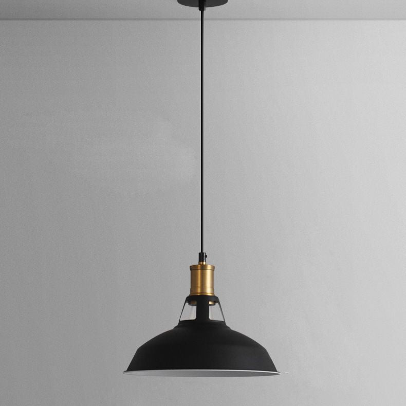 Lampada a sospensione del fienile in metallo in metallo a 1 luce Vintage Vintage Industrial Commercial Servent Lighting