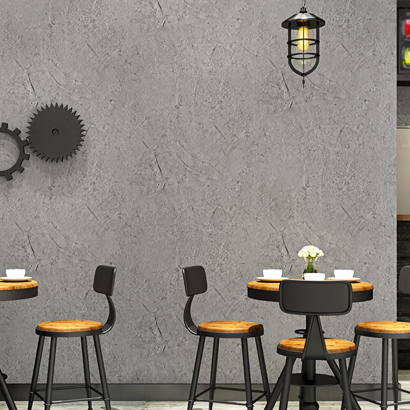 Industrial Cement Effect Wallpaper for Dining Room 33' L x 20.5" W Wall Art in Light Color