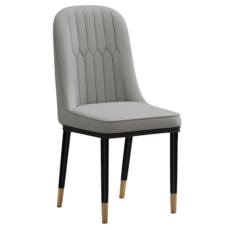 Scandinavian Style Upholstered Chair Wingback Parsons Chair for Home Use