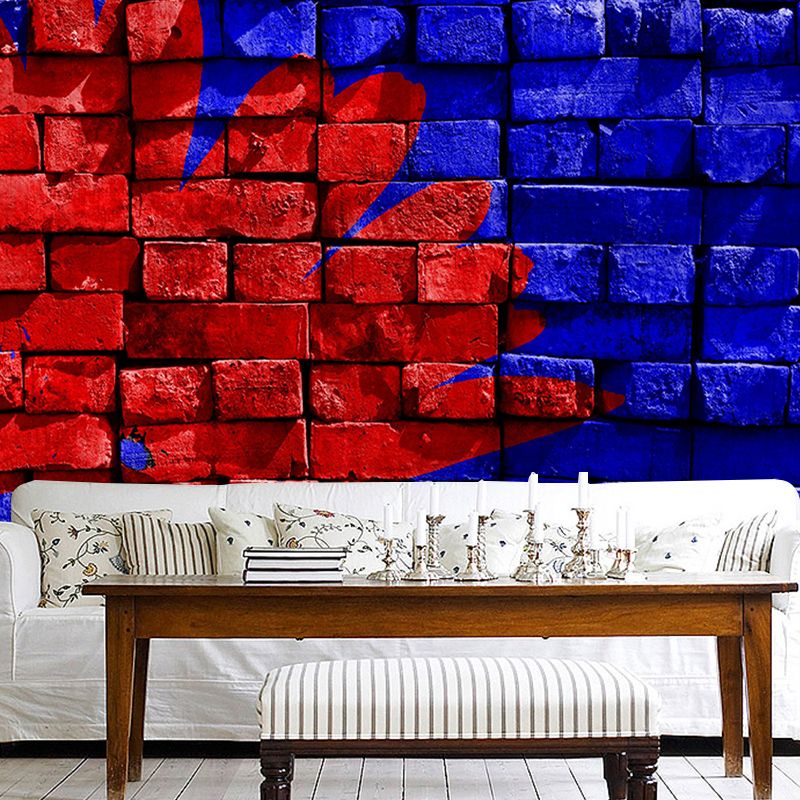 Brick Wall Photography Mural Wallpaper Environment Friendly Living Room Wall Mural