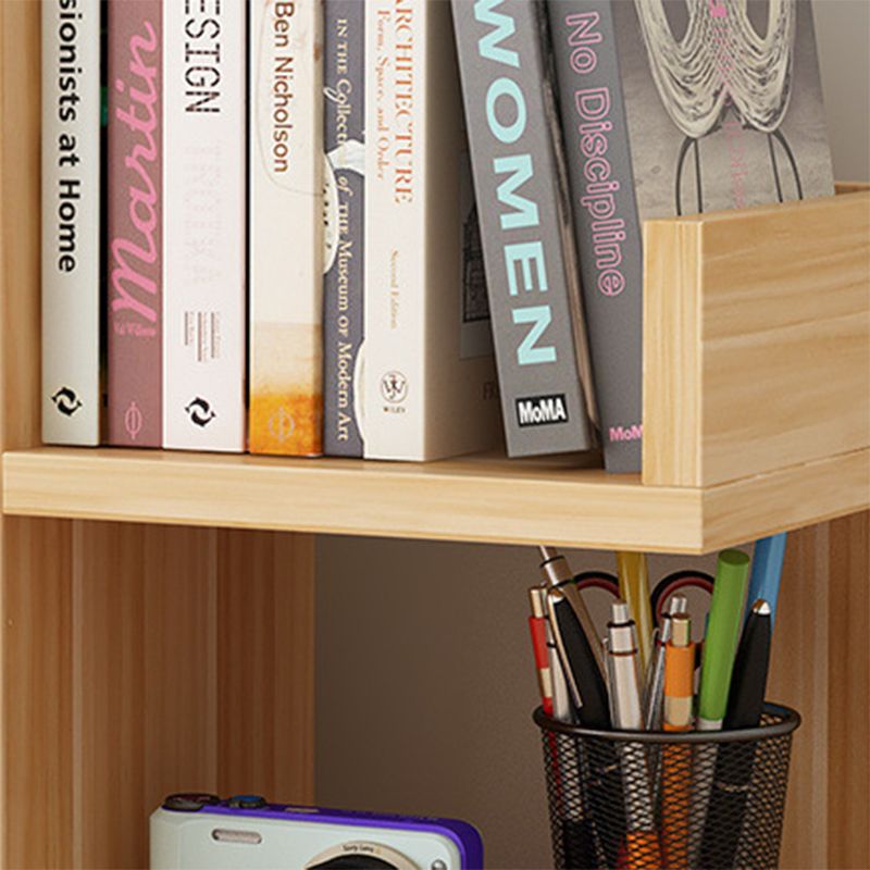 Contemporary Engineered Wood Shelf Bookcase Standard Open Bookcase