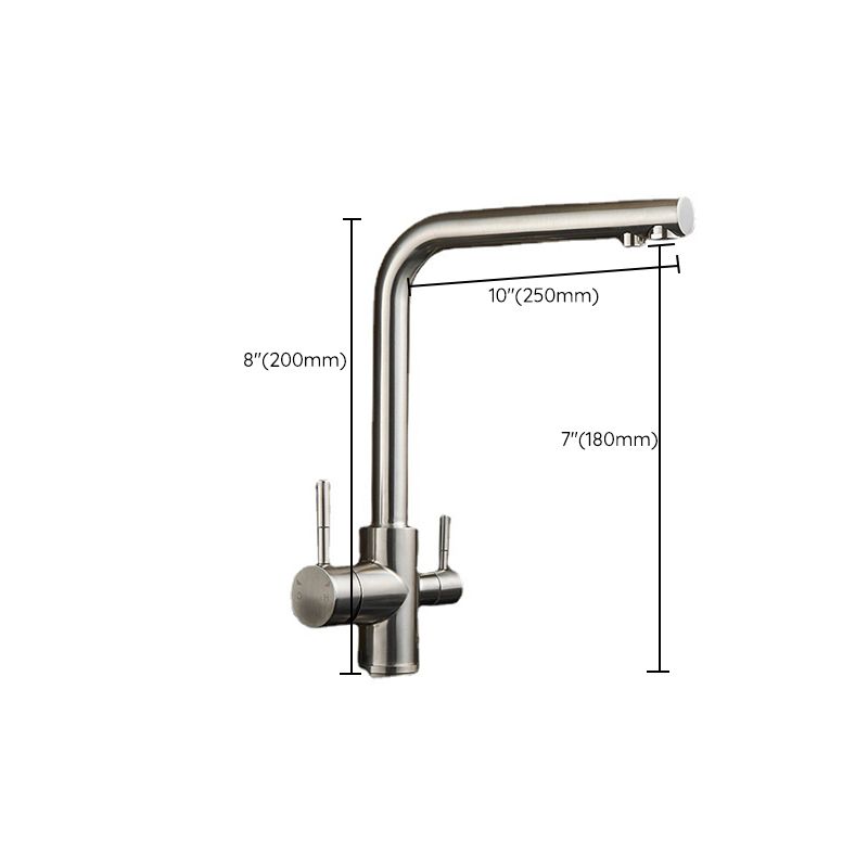 Modern Kitchen Faucet Lever High Arc Deck Mounted Kitchen Faucet