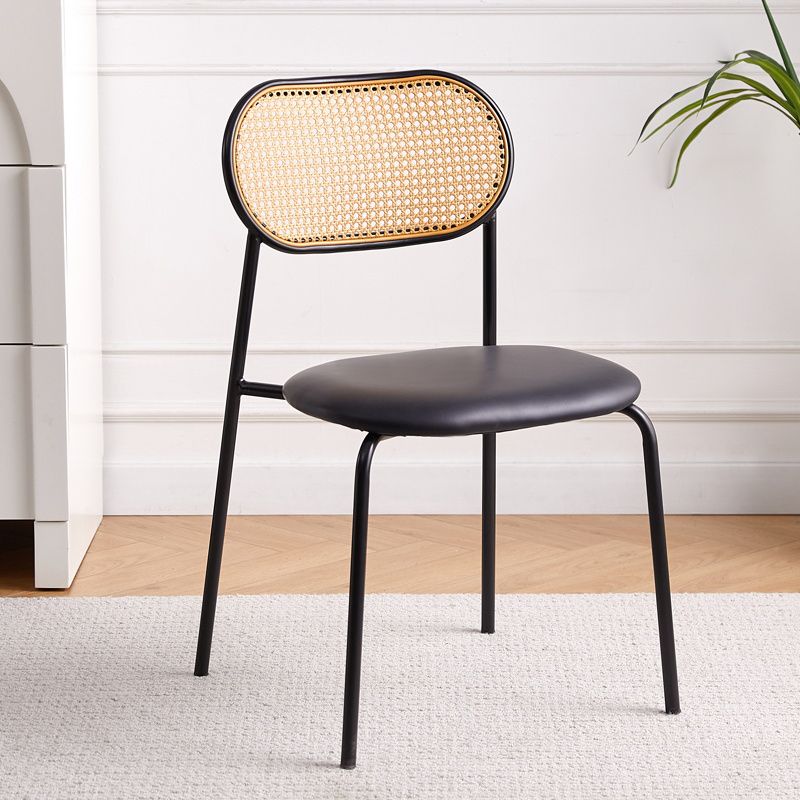 Modern Style Open Back Metal Armless Dining Chairs(Set of 4/8)