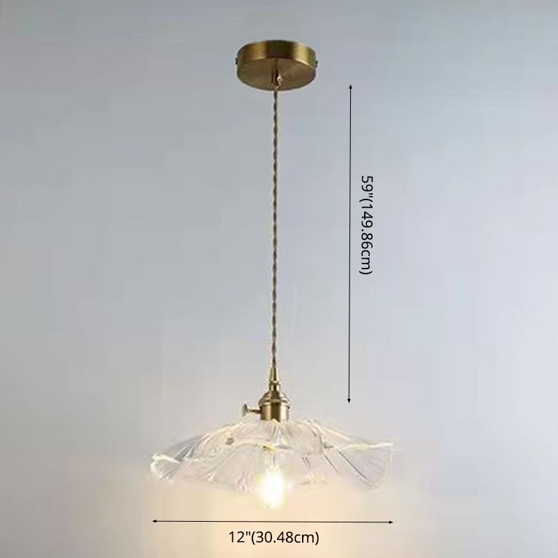 Lotus Leaf hangende hanglamp industriële hanglampen met glazen schaduw