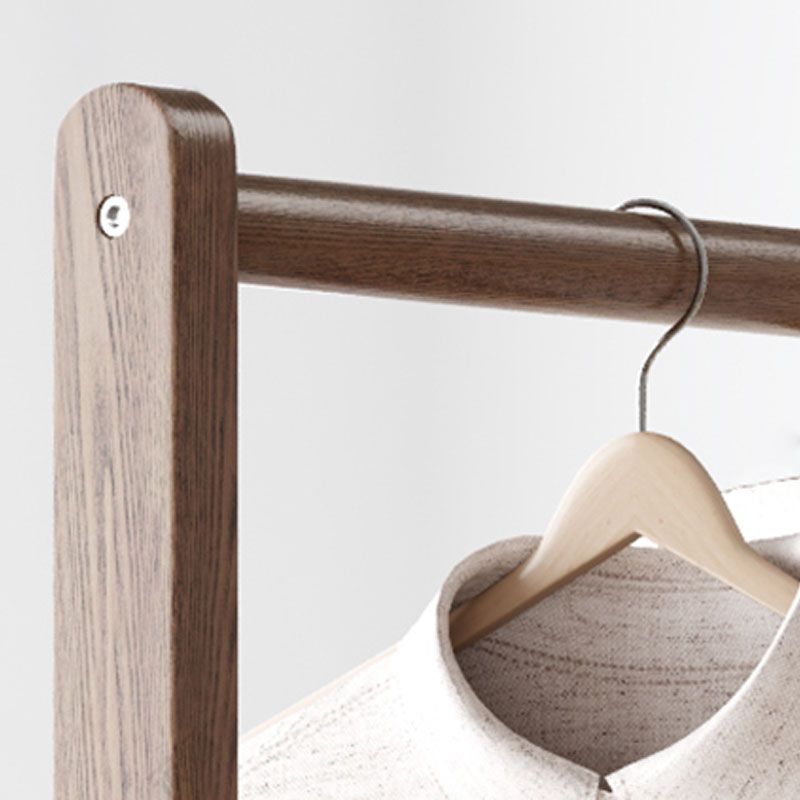 Modern Style Coat Rack Solid Ash Wood Free Standing Hooks Design Coat Rack