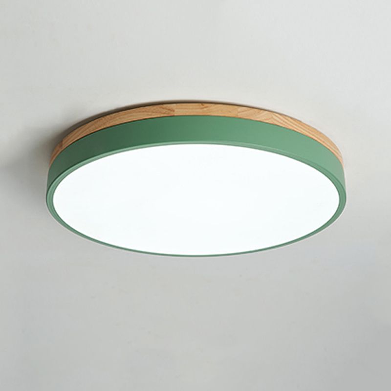 Round Modern Ceiling Light Fixture 1-Light LED Ceiling Lamp for Bedroom