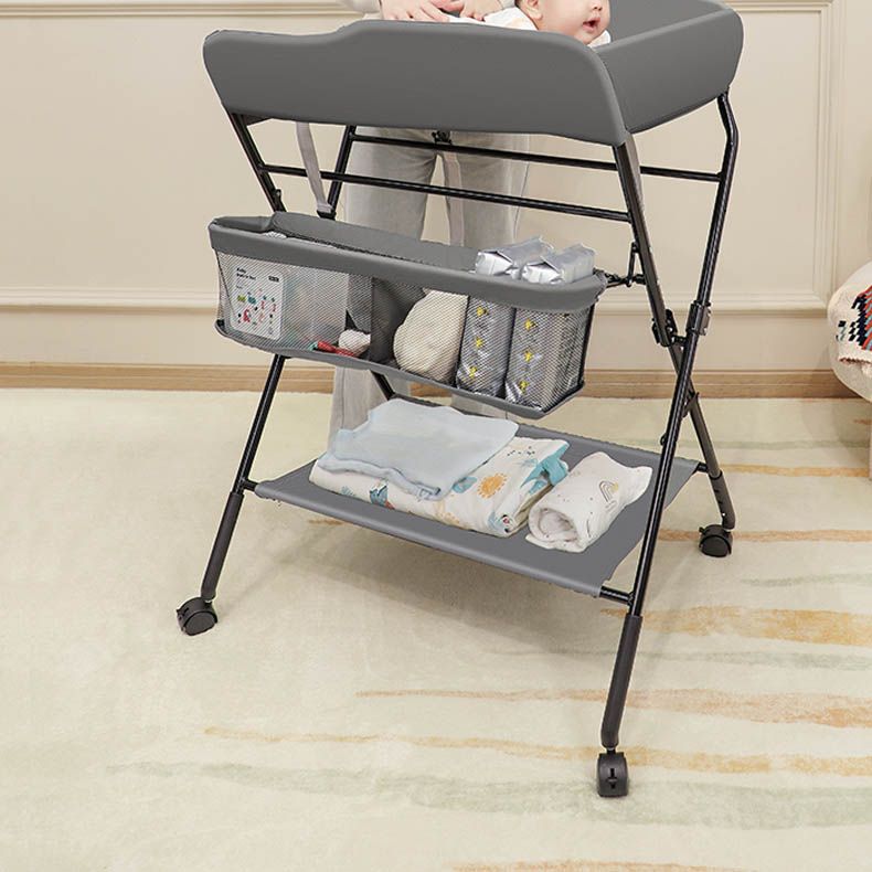 Folding Baby Changing Table with Pad Flat Top Changing Table