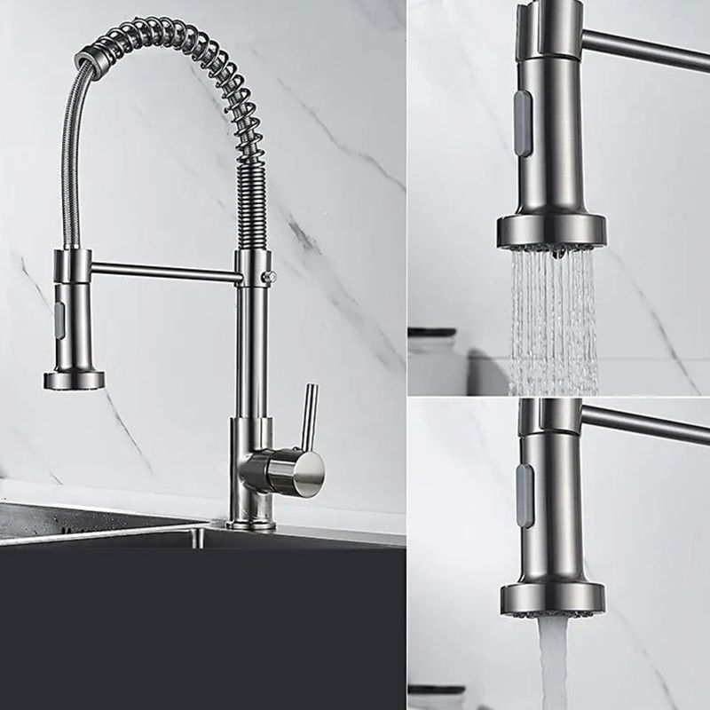 Modern Farmhouse Spring Spout Water Filler One Handle High Arch Kitchen Standard Faucet