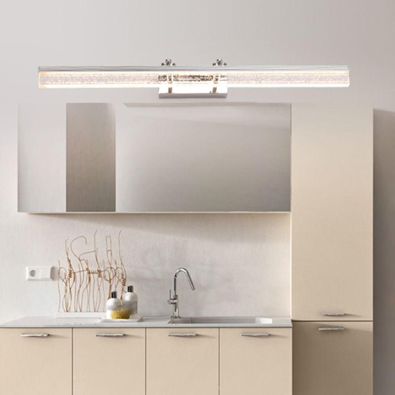 1-Light Linear Wall Lamps Modern Style Metal Vanity Lighting Ideas