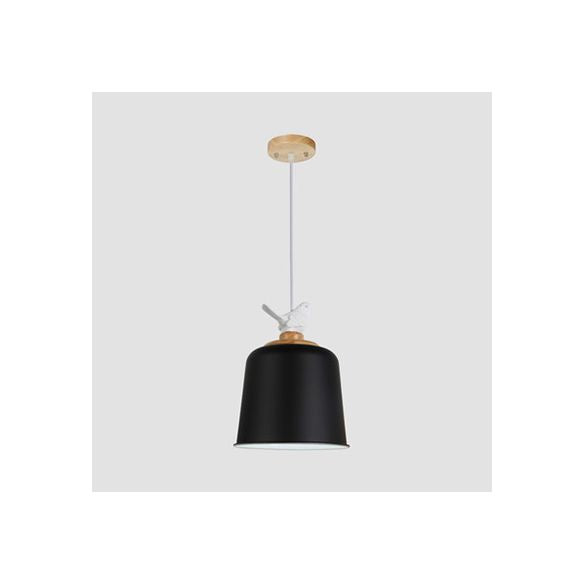 Ombre empire contemporain Lumière suspendue avec aluminium d'oiseau 1 pendentif bulbe pour porche