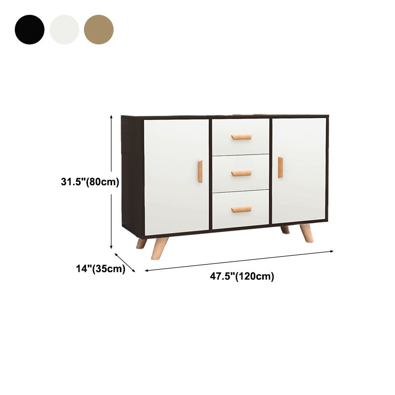 Modern Style Sideboard with Wooden Drawers and Storage Side Board for Dining Room