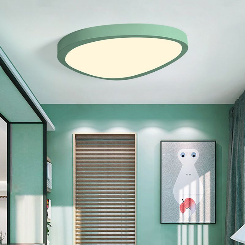 Acryl Driehoek LED Flush Plafond Licht Baby Kamer Macaron Loft Candy Gekleurde Plafond Lamp