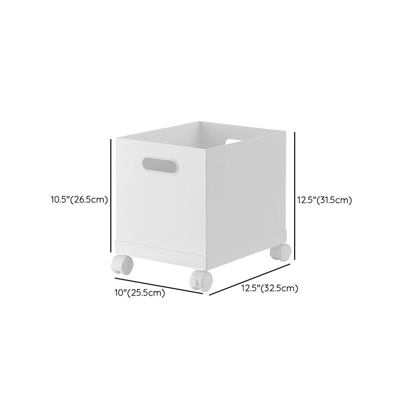 Simple Filing Cabinet Solid Color Castors Detail File Cabinet for Home or Office