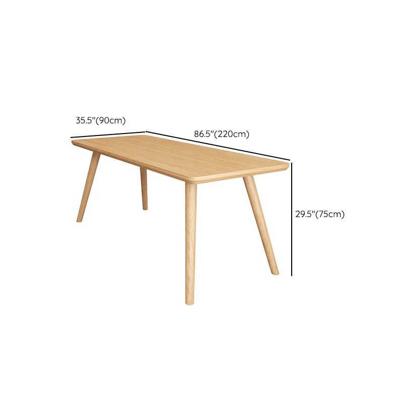 Rectangular Shaped Executive Desk Natural Writing Desk for Office