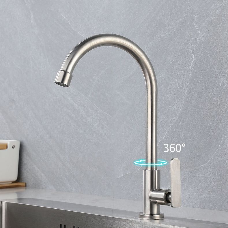 Contemporary Single Handle Kitchen Faucet Pull down 1-Hold  Bar Faucet