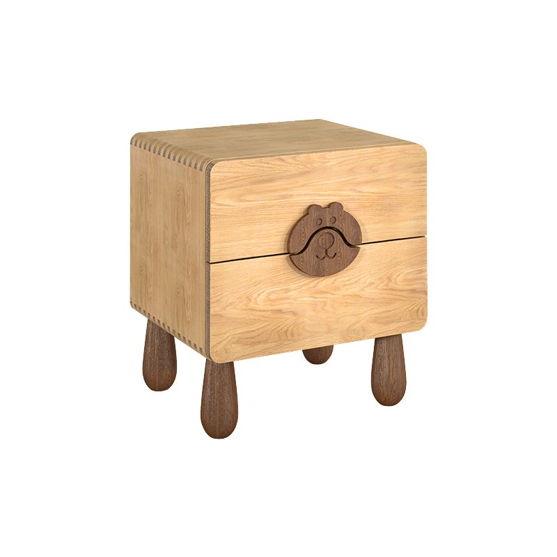 Animals Bedside Table for Nursery Solid Wood Bedside Table for Nursery