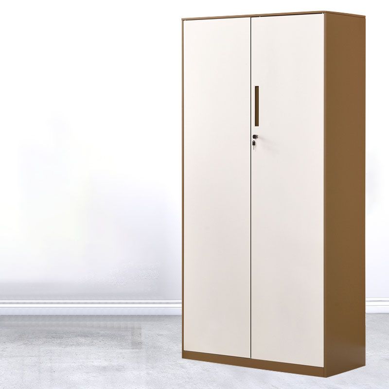 Contemporary File Cabinet Steel Frame Vertical File Cabinet with Key Lock