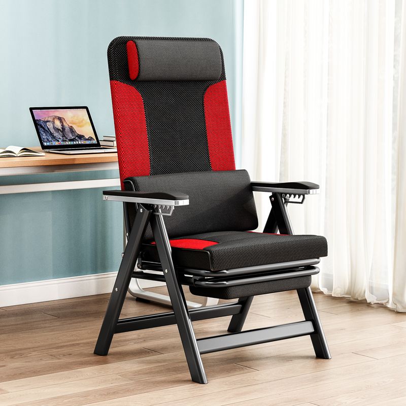 Modern High Back Executive Chair No Wheels Lumbar Support Desk Chair