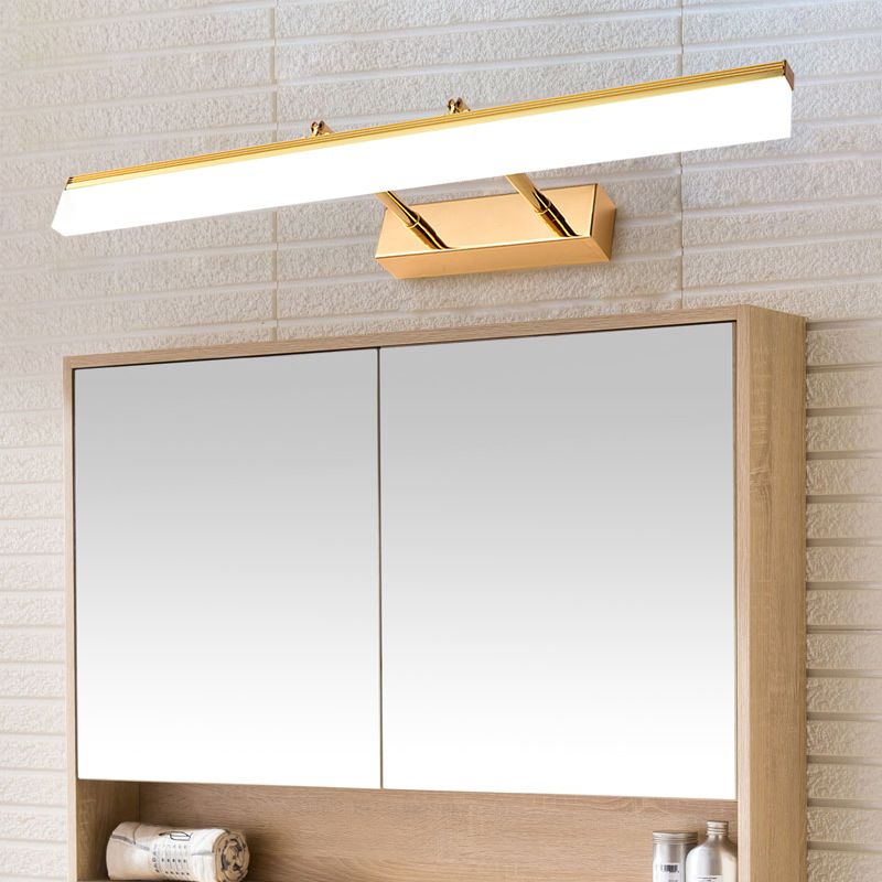 Rectangular Bathroom Sconce Light Fixture Metal LED Modern Wall Mount Light Fixture