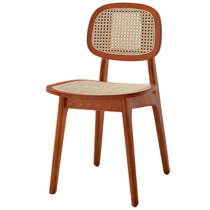 Armless Dining Chairs Modern Wooden Side Chairs for Dining Room