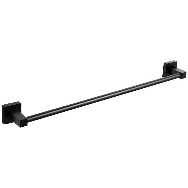 Aluminum Bath Hardware Set Black Bathroom Accessory Kit Towel Bar