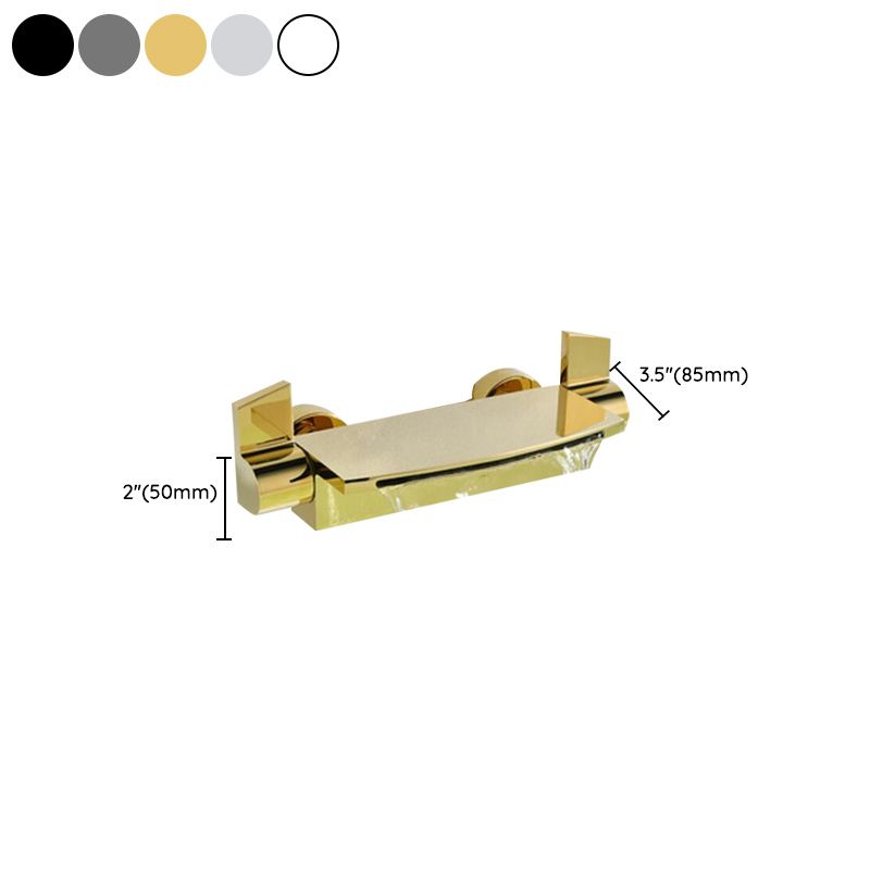 Classic Bath Faucet Solid Color Wall Mounted Waterfall Bathroom Faucet