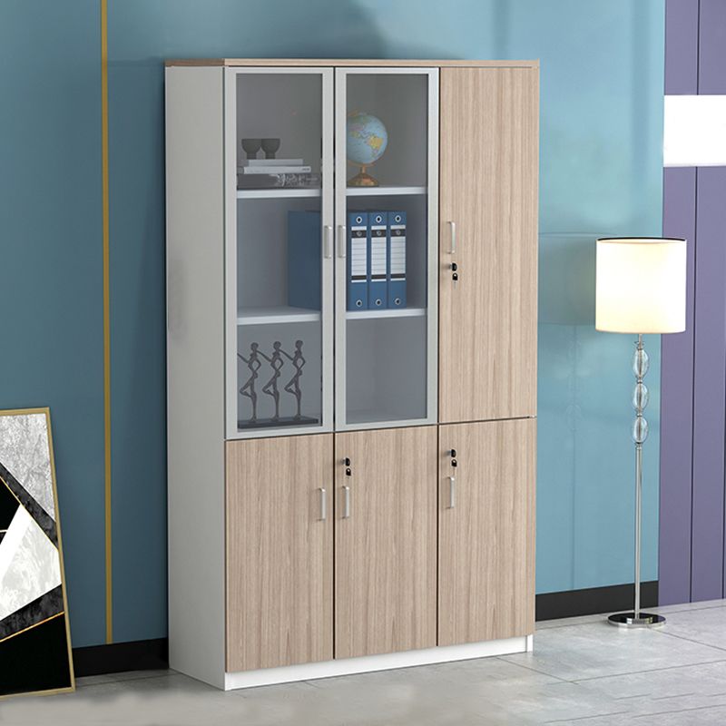 Wood File Cabinet Storage Shelves Vertical File Cabinet with Lock for Home or Office