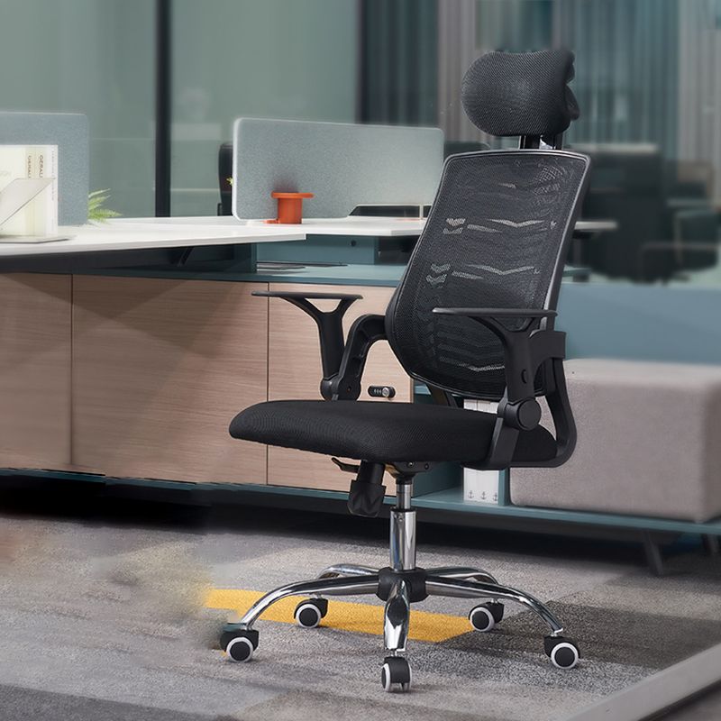 Removable Arms Modern Office Chair No Distressing Ergonomic Desk Chair with Wheels