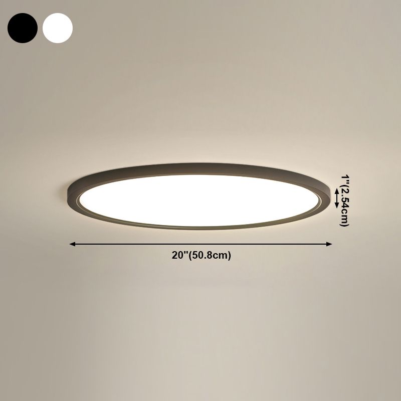 Simplicity Flush Mount Ceiling Lighting Fixture Round LED Ceiling Mounted Light