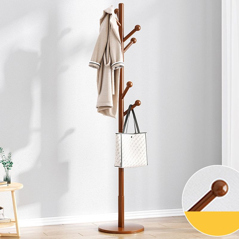 Modern Entryway Coat Hanger Wooden Hooks Coat Rack Living Room