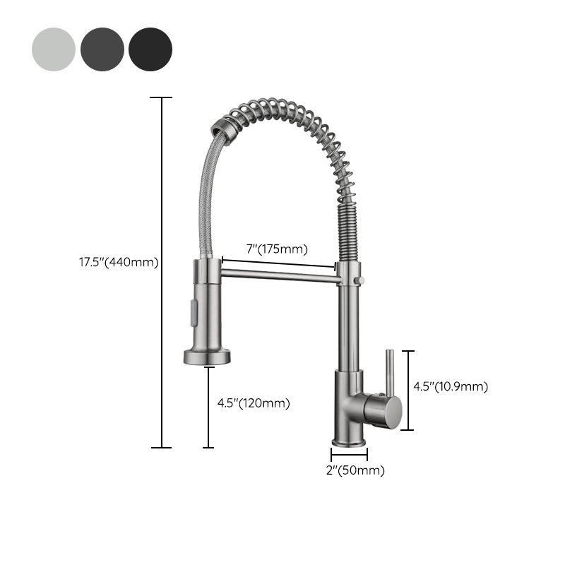 Modern Farmhouse Spring Spout Water Filler One Handle High Arch Kitchen Standard Faucet