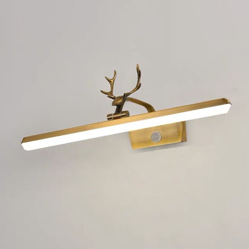 Modern Minimalist Style Linear Vanity Lighting Fixtures Metal Vanity Sconce for Toilet