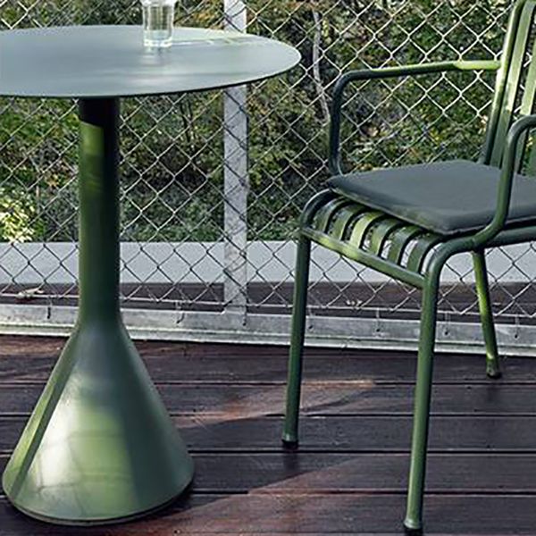 Contemporary Metal Patio Table 2-Seater UV Resistant Dining Table