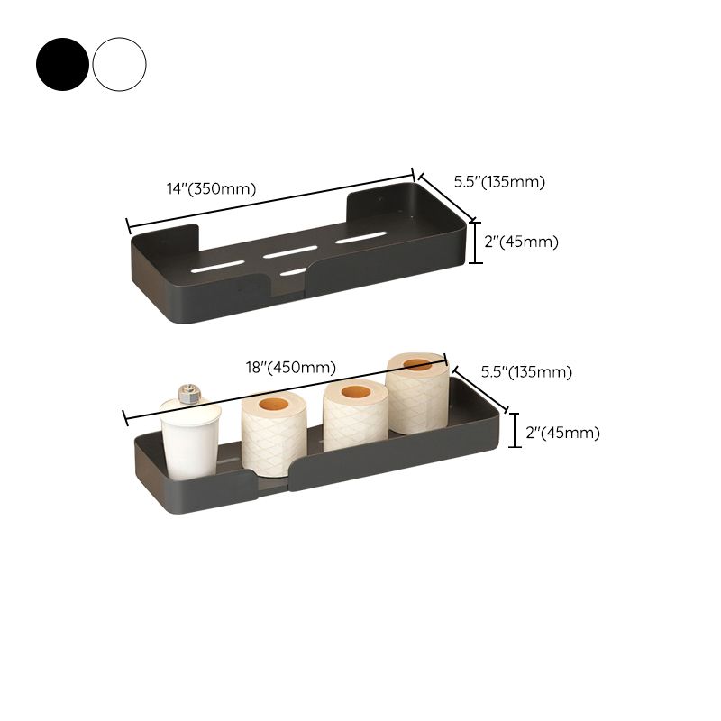 Modern Rectangular Bath Shelf 2/3-Piece Bathroom Accessory Set