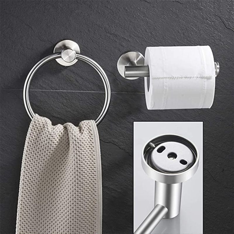 Traditional 2- Piece Bathroom Hardware Set Towel Ring/ Paper Holder