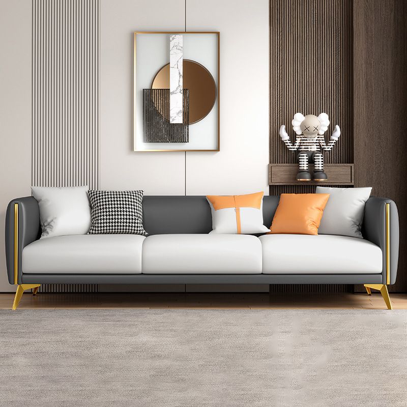 Contemporary Tight Back 4-seater Sofa with Hair Pin Legs for Apartment